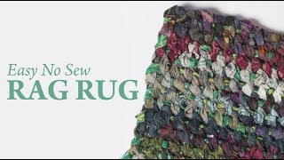 Easy No Sew Rag Rug [upl. by Aivirt]