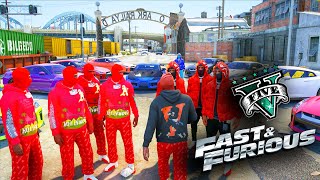 GTA 5 BLOODS VS CRIPS Fast amp Furious [upl. by Esra236]