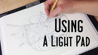 How to Use a Light Pad or Light Box  Huion Light Pad Demo and Review [upl. by Auqinaj]