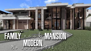 Modern Family Mansion 100k Roblox Bloxburg  No Large Plot [upl. by Borlow]