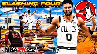 NEW quotSLASHING FOURquot BUILD is OVERPOWERED in NBA 2K22 [upl. by Nedrud]