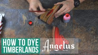 How to Suede Dye Timberlands  Angelus Suede Dye [upl. by Annabelle379]