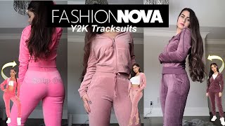 🍭 Reviewing Velour Tracksuits from Fashion Nova  Haul and Try on [upl. by Cheyney]