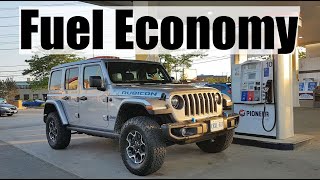 2022 Jeep Wrangler 4XE  Fuel Economy Review  Fill Up Costs [upl. by Dlanger798]