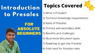 Introduction to IT Presales  Beginners Guide  Basics Overview  Bid Management [upl. by Eitsyrk419]