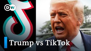 Trump says hell ban Chinas TikTok video app in US  DW News [upl. by Dabney657]