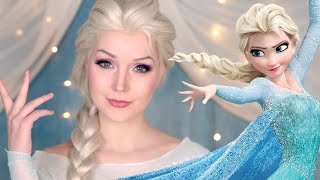 Elsa MakeUp TutorialTransformation  Disneys Frozen [upl. by Brenan]