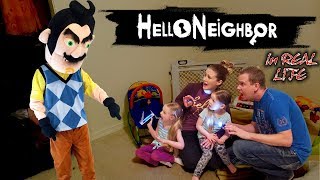 Hello Neighbor in Real Life in the Dark Broke into a Strangers House amp Get Caught Part 2 [upl. by Maletta26]