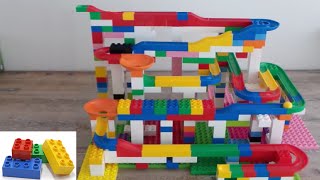 MEGA Knikkerbaan uitpakken en bouwen Unboxing and building MEGA marble run [upl. by Avin]