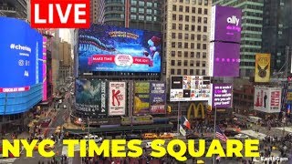 Live from NYCs Times Square  EarthCam [upl. by Oigolue142]