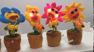 Singing and Dancing Flower Enchanting Sunflower with Saxophone Soft Plush [upl. by Wang590]