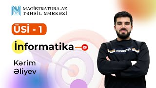 MAGİSTRATURAAZ  İNFORMATİKA  ÜSİ  1 [upl. by Deina]