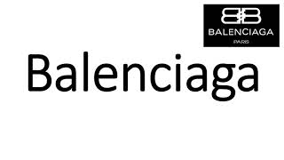 How to Pronounce Balenciaga CORRECTLY [upl. by Yahiya153]