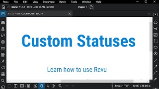 Bluebeam Revu Custom Statuses [upl. by Luing522]