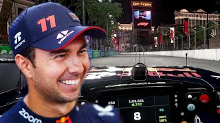 Checo Drives Las Vegas GP Track For The First Time  Oracle Virtual Laps [upl. by Beilul916]