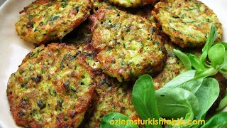 Courgettezucchini fritters Mucver [upl. by Naleek469]