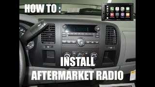 0713 CHEVY GMC AFTERMARKET RADIO INSTALL [upl. by Marie]