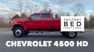 Chevrolet Silverado 4500 5500 6500 HD medium duty Factory dually Bed First Look [upl. by Sarnoff475]