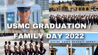 USMC FAMILY DAYGRADUATION 2022 MCRD San Diego [upl. by Ochs]