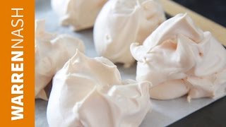 Meringue Recipe Easy  Just 2 Ingredients  Recipes by Warren Nash [upl. by Wolfgram]