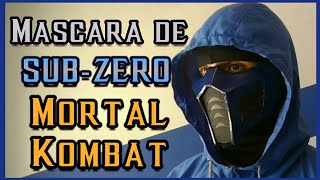 CÓMO HACER una Máscara de SUBZERO  DIY  Cubrebocas MORTAL KOMBAT [upl. by Selij969]