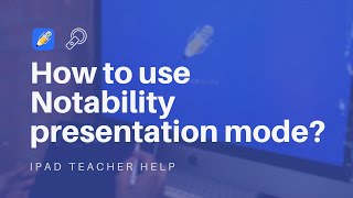 How to use Notability iPad app in presentation mode with laser pointer to external display [upl. by Mihsah551]