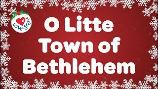 O Little Town of Bethlehem with Lyrics  Christmas Carol amp Song [upl. by Llirrem]