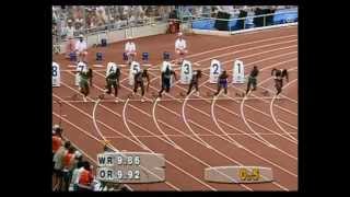 1992 Olympics Mens 100m final [upl. by Itsud]