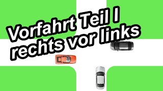 Vorfahrt Teil 1 rechts vor links  Fahrschule Punkt [upl. by Caravette540]