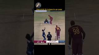 6 sixes and hat trick in 1 match cricket cricketlover cricketshorts shortvideo mrmoghatv [upl. by Domel]