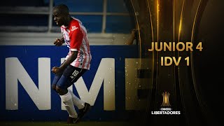 Junior vs Independiente del Valle 41  RESUMEN  Fase de Grupos  Jornada 4  Libertadores 2020 [upl. by Acinorej]