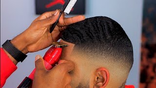 Mid Fade Haircut  Blurriest Fade EVER  ELITE 180 WAVES  How To [upl. by Mort]