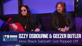 Ozzy Osbourne amp Geezer Butler on How Black Sabbath Got Ripped Off 2013 [upl. by Ardnasxela]