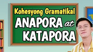 KOHESYONG GRAMATIKAL Anapora at Katapora Pinadaling Pagpapaliwanag [upl. by Wilonah]