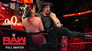 FULL MATCH  Roman Reigns vs Samoa Joe – Intercontinental Title Match Raw January 1 2018 [upl. by Jamieson]