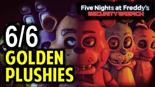 All 6 Golden Plushies Gifts Locations  FNAF Security Breach [upl. by Adal]