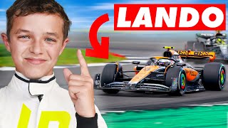 Young Lando Norris INSANE Driving Style [upl. by Milburr367]