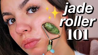 HOW TO USE A JADE ROLLER STEP BY STEP TUTORIAL [upl. by Adriel]