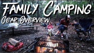 Family Camping  Our Gear Overview [upl. by Irrot]