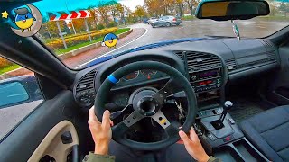 BMW E36 STREET DRIFT POV 21 [upl. by Liana]