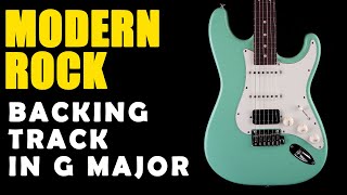 Modern Rock Backing Track in G Major  Easy Jam Tracks [upl. by Burch619]