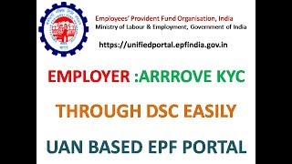 HOW TO APPROVE KYC BY DIGITAL SIGNATURE DSC BY EMPLOYER [upl. by Darill]