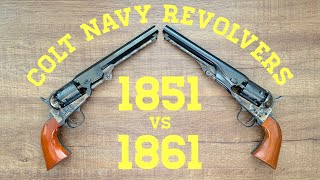 Colt Navy Revolvers 1851 vs 1861 [upl. by Aisanahta]