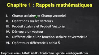 1  Plane de Travail pour le Chapitre 1  Mécanique du point SMPC [upl. by Ydde483]