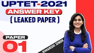 UPTET2021 Answer Key🔑 Leaked Paper  CDP by Himanshi Singh [upl. by Retsbew]