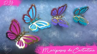 DIY Mariposas de cartulina Kath Reyes [upl. by George]