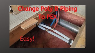 Change The Old Poly B Plumbing Pipes In Your Mobile Home To PEX  E052  BC Renovation Magazine [upl. by Feenah91]