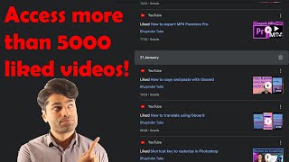 How to see all YouTube likes if you liked over 5000 videos [upl. by Onavlis]