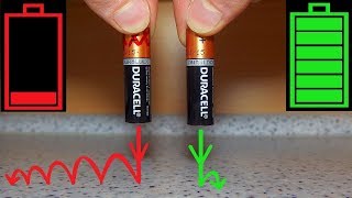 Battery Bounce Test  tell full from empty by dropping it [upl. by Hereld998]