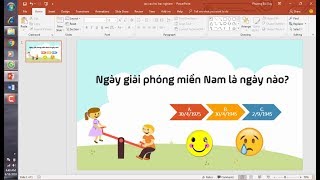 Tạo câu hỏi trắc nghiệm trong powerpoint nhanh chóng và đẹp mắt [upl. by Aroc]